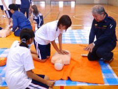 东京都立上野高等学校防灾训练