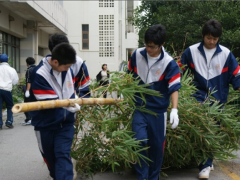 冲绳尚学高等学校大扫除